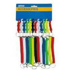 SPIRAALKETTING KORT 12CM - KLEURASSORTIMENT 12 STUKS - KOPKAART