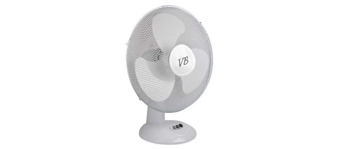 TAFEL VENTILATOR 16" - 40CM - 3 STANDEN WIT VBTOOLS