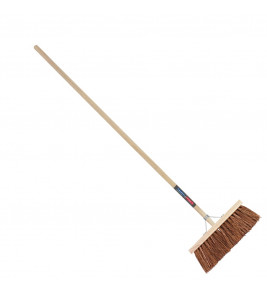 BEZEM BRUIN 37CM INCL. STEEL