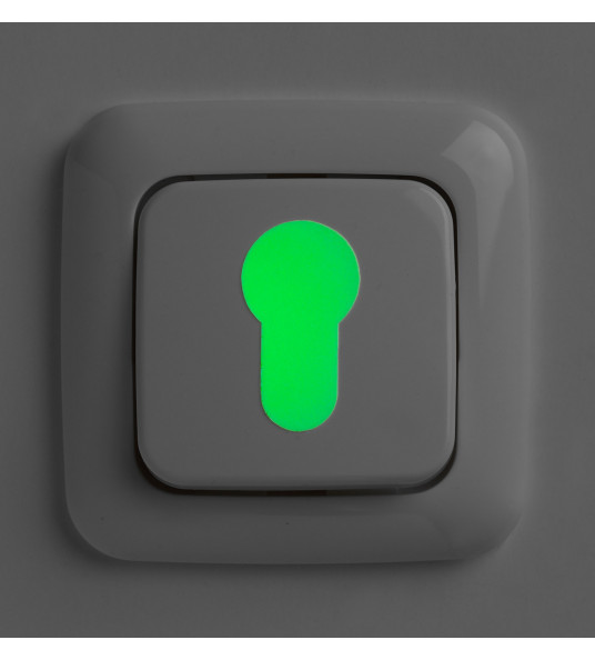 SECUCARE EUROPROFIEL CILINDER EN SCHAKELAAR MARKERING, GLOW IN THE DAR