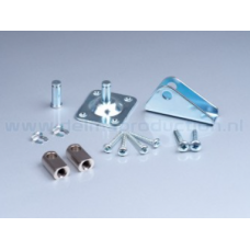 BEVESTIGINGSSET DEURDEMPER HORIZ., DAGMAAT > 40MM. (STANDAARD SET)