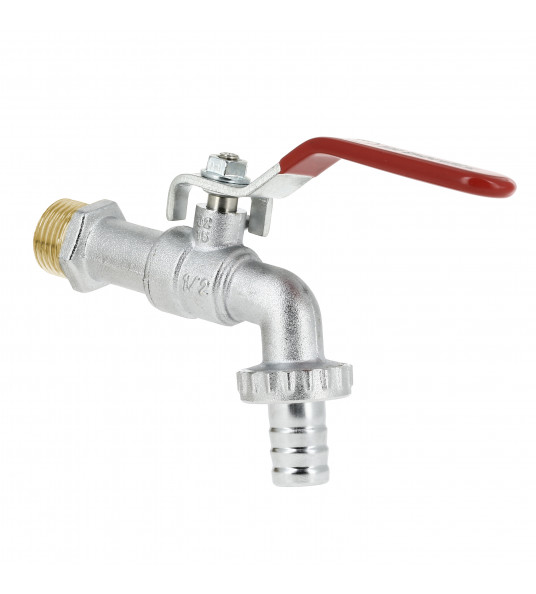 BONFIX KOGELTAPKRAAN MET RODE HENDEL 3/4 1ST