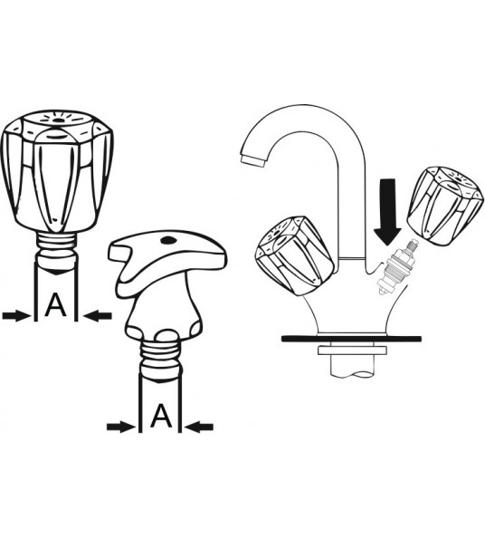 CORNAT KRAAN BINNENWERK 1/2" MESSING
