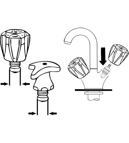CORNAT KRAAN BINNENWERK 1/2" MESSING