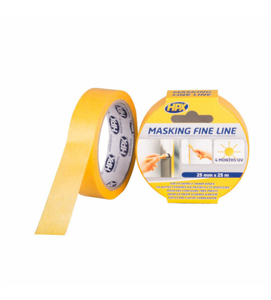 AFPLAKBAND MASKING 4400 FINE LINE - ORANJE 25MM X 25MTR AFPLAKBAND MASKING 4400 FINE LINE - ORANJE 25MM X 25MTR
