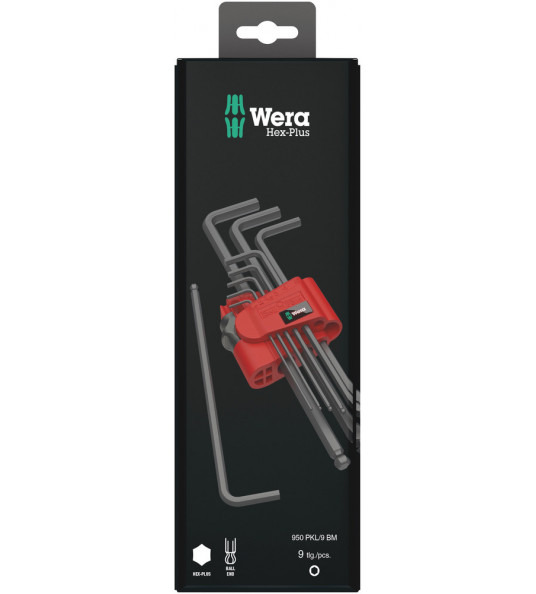 950/9 HEX-PLUS 6 ZB STIFTSLEUTELSET, METRISCH, BLACKLASER, 9-DELIG