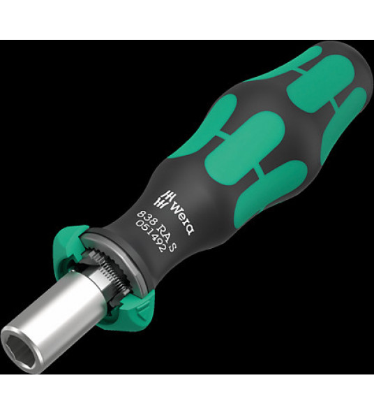 838 RA-R M BITS-HANDHOUDER MET RATELFUNCTIE, 1/4", 1/4" X 123.5 MM