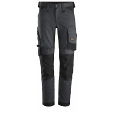 ALLROUNDWORK, STRETCH WERKBROEK, STAAL GRIJS - ZWART (5804), 048