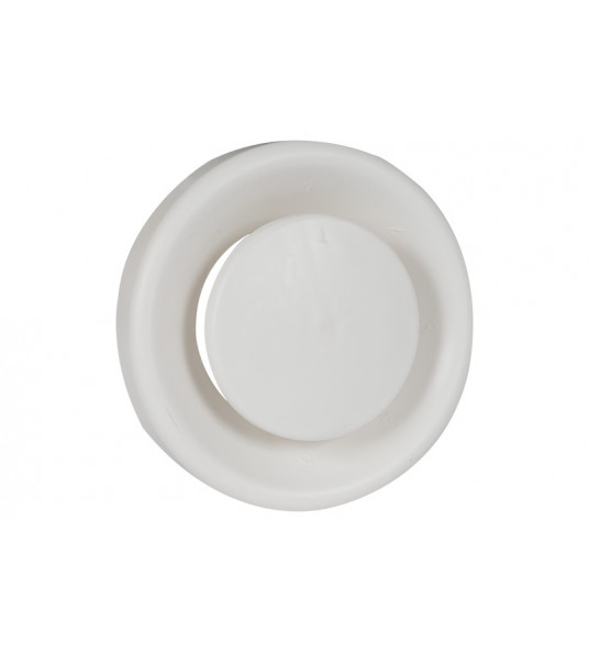NEDCO AFZUIGVENTIEL 8 VENTILATIE STANDEN Ø100/125MM WIT