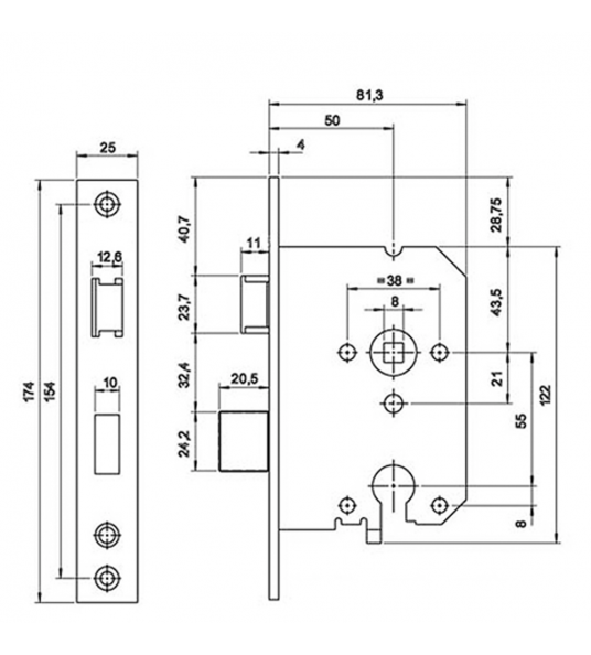 MAUER 9136 VEILIGHEIDSSLOT SKG** RVS LS/RS DM50 PC55 MAUER 9136 VEILIGHEIDSSLOT SKG** RVS LS/RS DM50 PC55