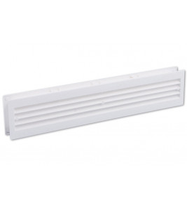 KUNSTSTOF DEURVENTILATIEROOSTER 455X90MM WIT