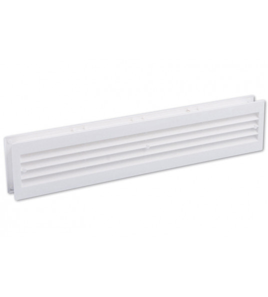 KUNSTSTOF DEURVENTILATIEROOSTER 455X90MM WIT