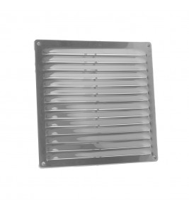 RVS SCHOEPENROOSTER MET BEVESTIGINGSKLEM 230X230MM