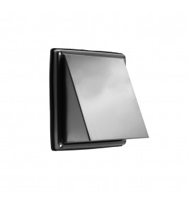 RVS BUITENROOSTER SCHUINE KAP MET FIJNMAZIG GAAS ø 125MM