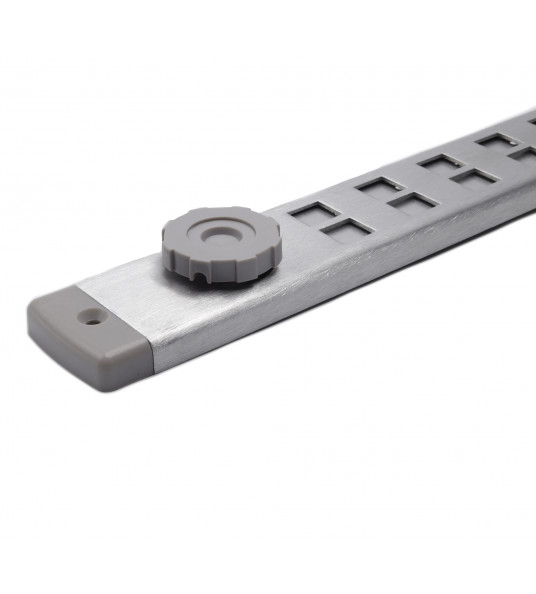 SCHUIFROOSTER BOLD LINE 500X40MM ALU RVS-LOOK