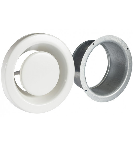 AFVOERVENTIEL STAAL ø125MM