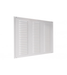 ALU KADERROOSTER MET GAAS 500X400MM WIT