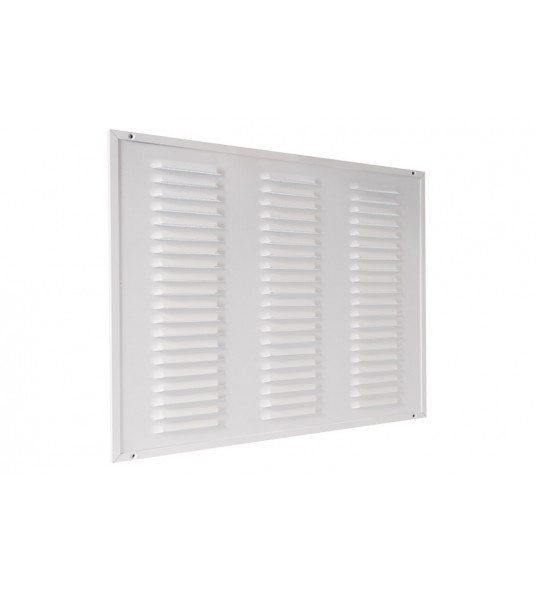 ALU KADERROOSTER MET GAAS 500X400MM WIT