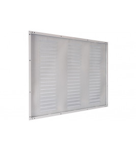 ALU KADERROOSTER MET GAAS 500X400MM WIT