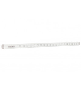 ALU SCHUIFROOSTER BOLD LINE 650X30MM WIT