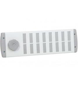 ALU SCHUIFROOSTER BOLD LINE 300X90MM WIT