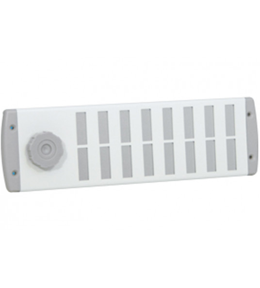 ALU SCHUIFROOSTER BOLD LINE 300X90MM WIT