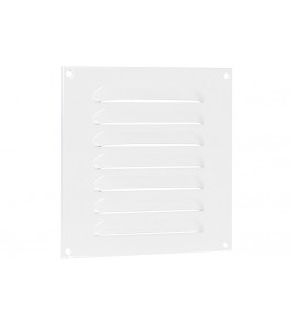 ALU SCHOEPENROOSTER VLAK MODEL 150X150MM WIT