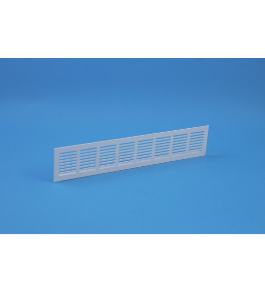 ALU PLINTROOSTER 400X100MM WIT