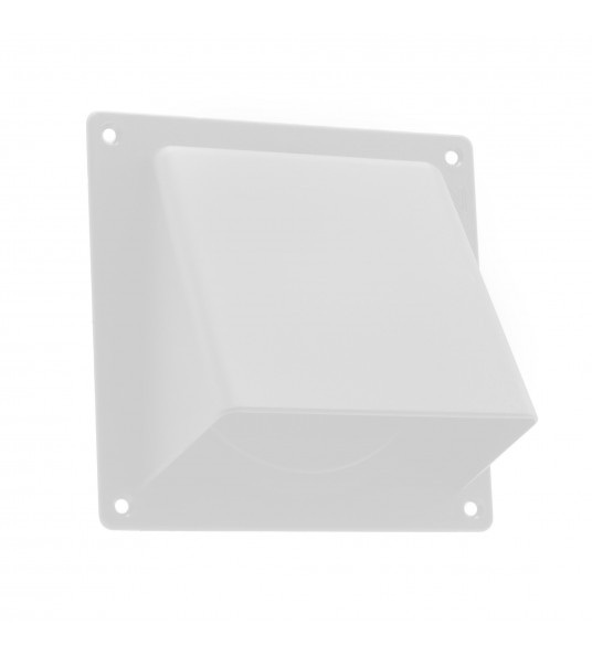 UNIVERSELE GEVELKLEP ø100/125/110X54MM WIT