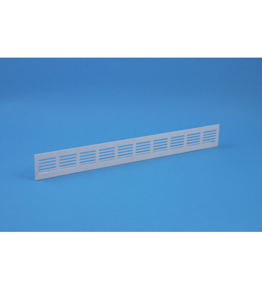 ALU PLINTROOSTER 500X60MM WIT