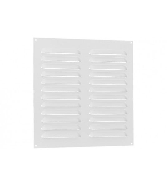 ALU SCHOEPENROOSTER VLAK MODEL 300X300MM WIT