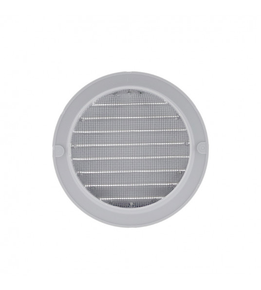 KUNSTSTOF SCHOEPENROOSTER ROND MET GAAS ø100MM WIT