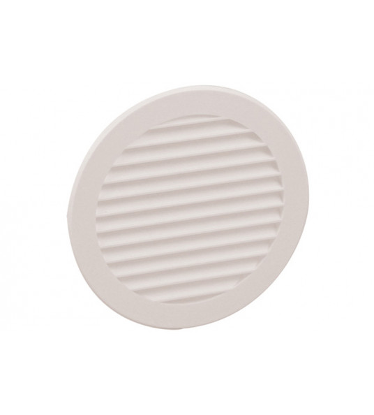 KUNSTSTOF SCHOEPENROOSTER ROND MET GAAS ø100MM WIT