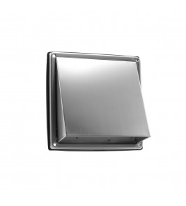 RVS BUITENROOSTER SCHUINE KAP MET FIJNMAZIG GAAS ø150MM