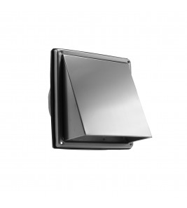 RVS BUITENROOSTER SCHUINE KAP MET FIJNMAZIG GAAS ø150MM