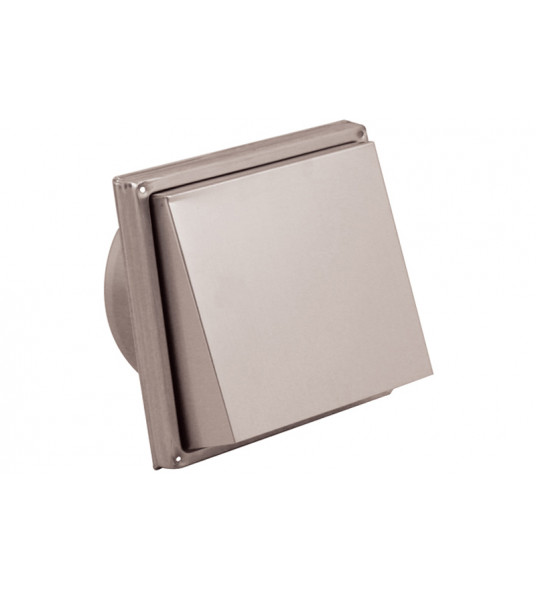 RVS BUITENROOSTER SCHUINE KAP MET FIJNMAZIG GAAS ø150MM