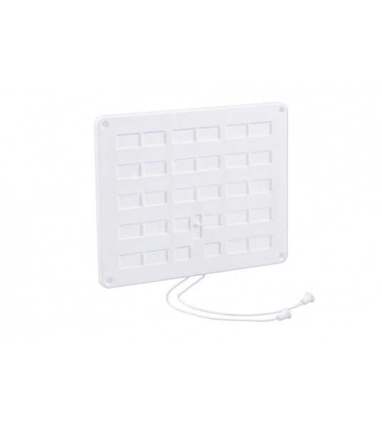 AFSLUITBAAR VENTILATIEROOSTER 300X250MM WIT