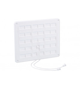 AFSLUITBAAR VENTILATIEROOSTER 250X200MM WIT