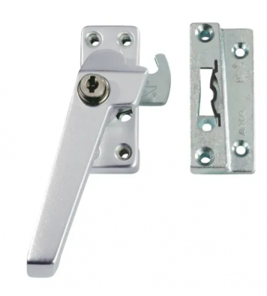 AXA 3319 RAAMSLUITING SKG* CILINDER LINKS ALU F1 OPBOUW SLUITKOM