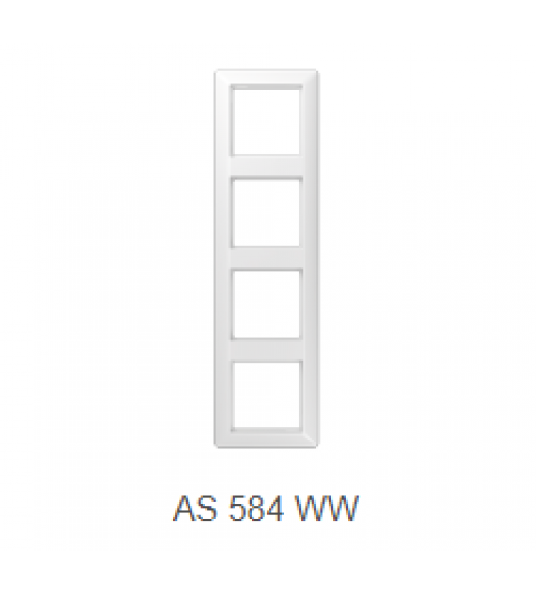 JUNG AS500 AS584 AFDEKRAAM WIT 4-VOUDIG
