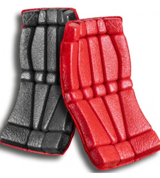 KNEETEK KNIESTUKKEN VOOR WERKBROEK ROOD/ZWART ERGOPAD