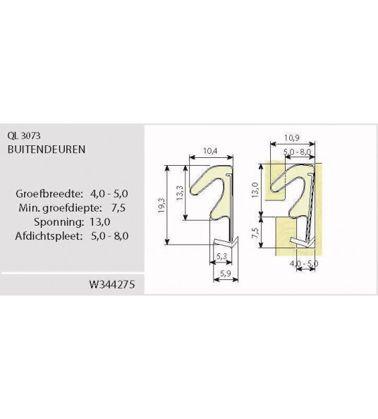 SCHLEVEN/Q-LON Q-LON 3073 FR, DOOS 7 METER, ZWART TBV DRAAIKIEPRAMEN