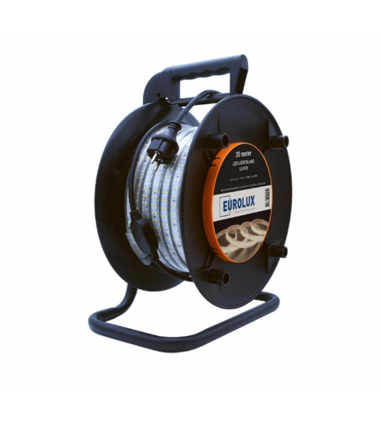 EUROLUX LED LICHTSLANG 20 METER OP HASPEL 170W 18000 LUMEN EUROLUX LED LICHTSLANG 20 METER OP HASPEL 170W 18000 LUMEN