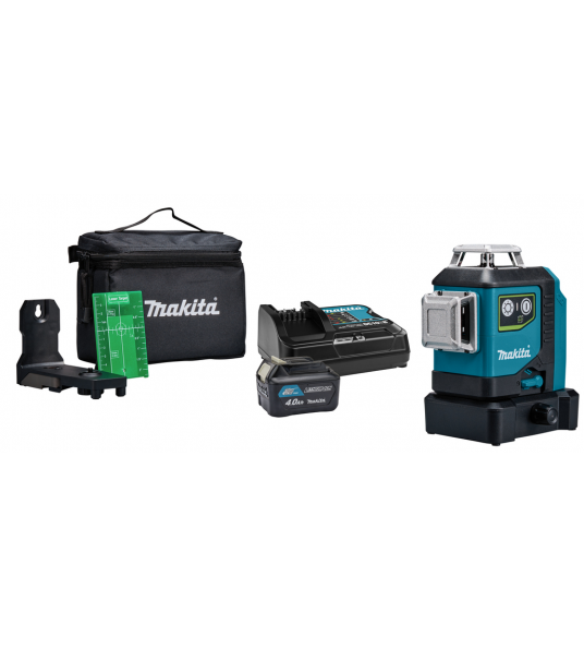 MAKITA 12 V MAX MULTI LIJNLASER GROEN 3X 360&deg; SK700GDX INCL ACCU EN LADER