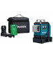 MAKITA 12 V MAX MULTI LIJNLASER GROEN 3X 360° SK700GDX INCL ACCU EN LADER