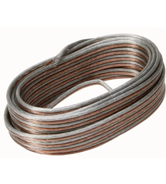 LUIDSPREKERSNOER 2X2,5MM KOPER/TIN 10 METER