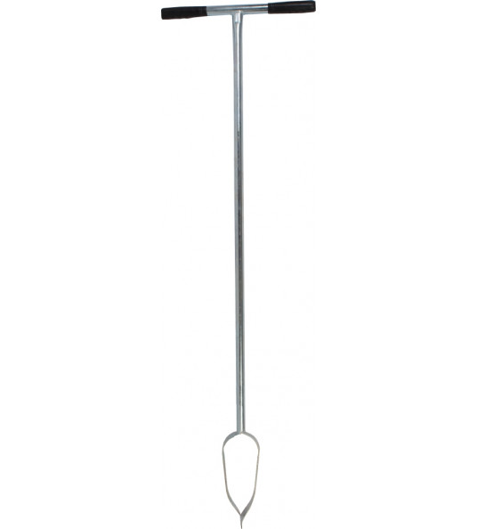GRONDBOOR - VERZINKT STAAL - 10 CM - RUBBEREN HANDVATTEN GRONDBOOR - VERZINKT STAAL - 10 CM - RUBBEREN HANDVATTEN