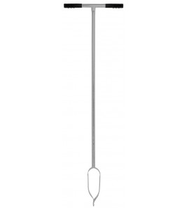 GRONDBOOR - VERZINKT STAAL - 7 CM - RUBBEREN HANDVATTEN GRONDBOOR - VERZINKT STAAL - 7 CM - RUBBEREN HANDVATTEN