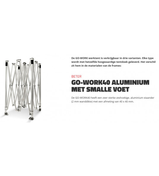 WERKTENT 3X3 GO-WORK40 ZAND