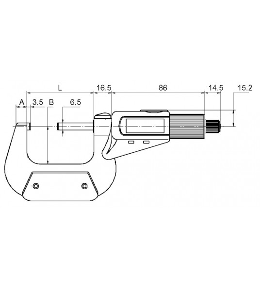 DIGITALE MICROMETER 0-25MM